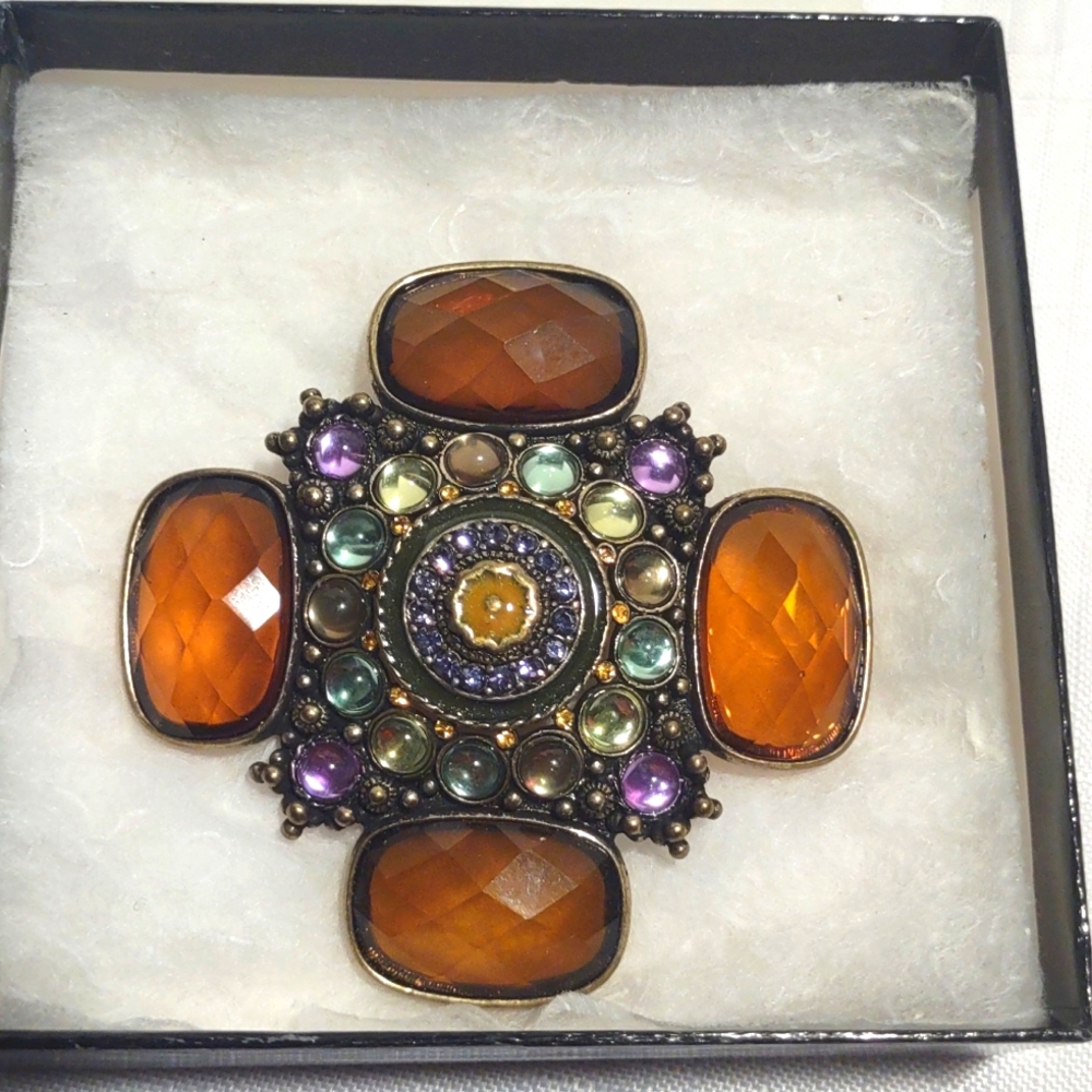 Celtic Maltese Cross Brooch